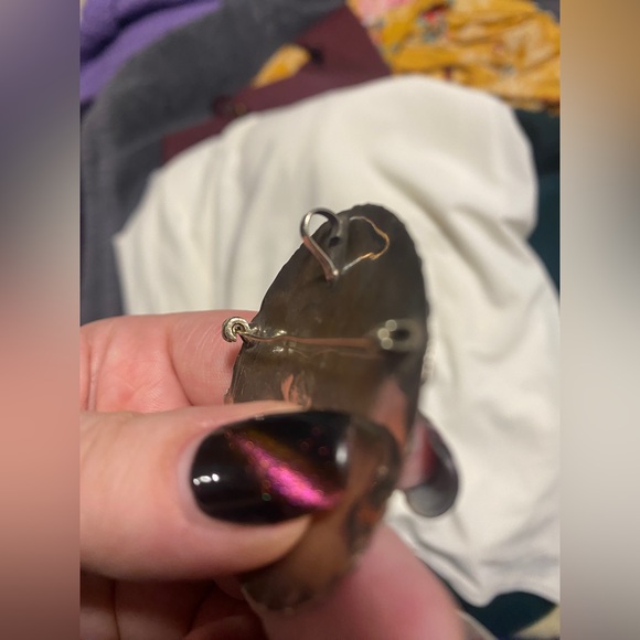 VTG Sterling Silver Hecho en México 925 Abalone Pendant Pin - Picture 6 of 6